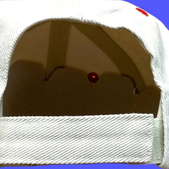 Cincinnati Reds Vintage Late '90s MLB White "Block Reds" NOS Cap - Picture 4 of 5